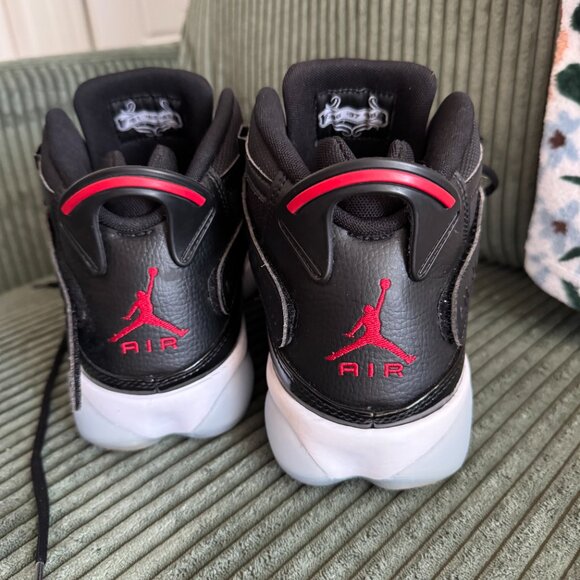 Jordan Black and Red Athletic Shoes - Picture 3 of 4